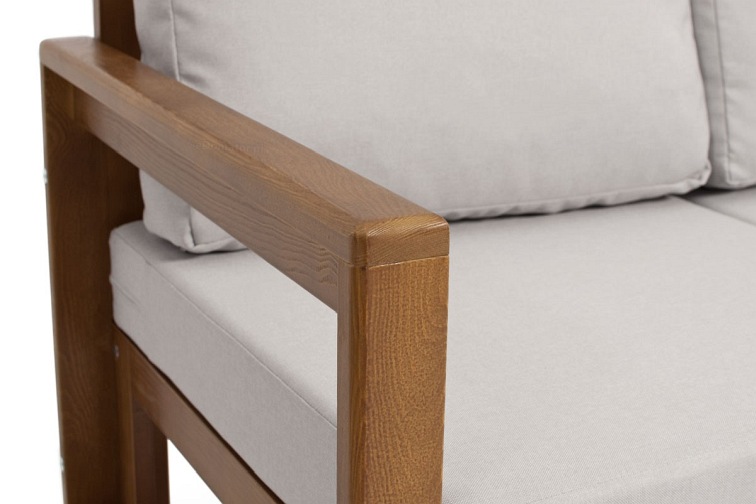 Sofa Ogrodowa Narożna MALTA 5-Osobowa Brązowy/Szary