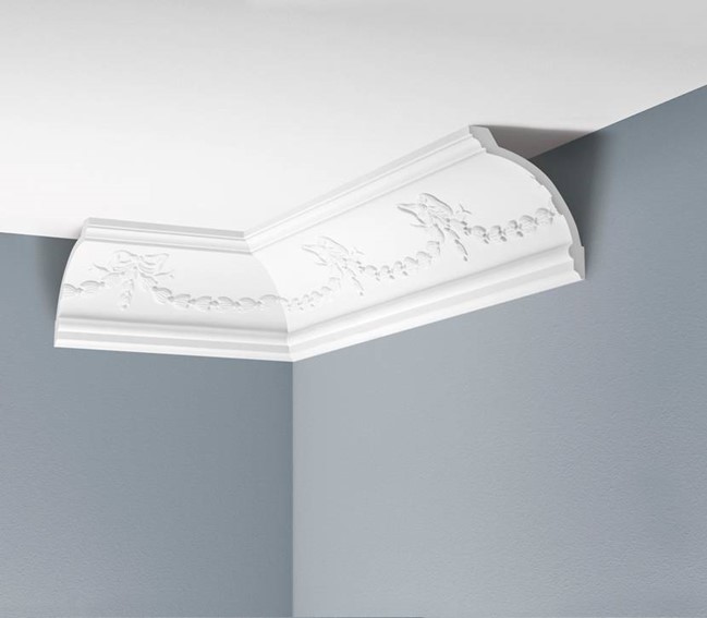 Listwa Gzymsowa Zdobiona LGZ-15 240 cm Biały