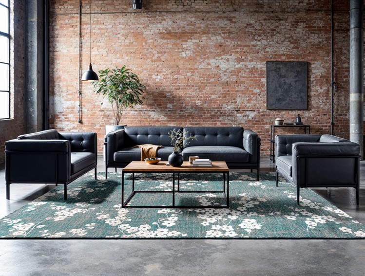 Dywan SAKURA LAKE BLUE 9850 280x390 cm Niebieski