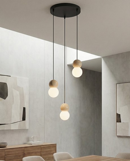 Lampa Wisząca LOOP 3 Czarny