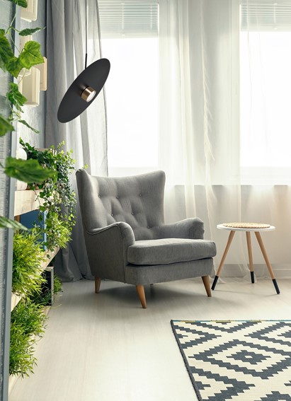 Lampa Wisząca BURGAS K-5457 Czarny/Złoty