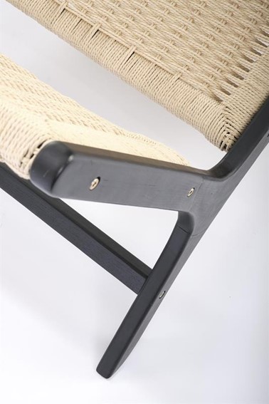 Fotel Wypoczynkowy FODEN Czarny/Naturalny