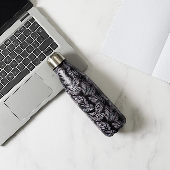 Butelka Termiczna FLOWER Czarny 500ml