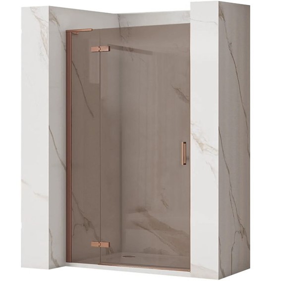 Drzwi Prysznicowe HUGO BROWN/BRUSH COPPER 100 Brązowy