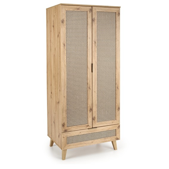 Szafa BORNEO S-1 Dąb Artisan/Czarny