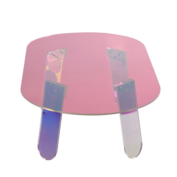 Stolik MODIG M75-120 Wielokolorowy/Transparentny