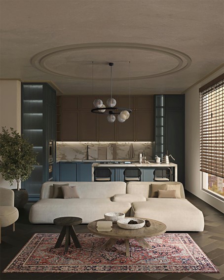 Lampa Wisząca SATURNO K-5697 Transparentny/Bursztynowy/Czarny