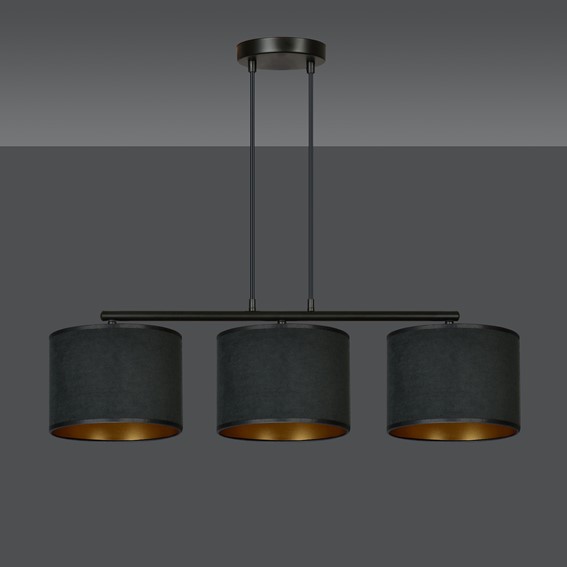 Lampa Wisząca HILDE 3 Czarny