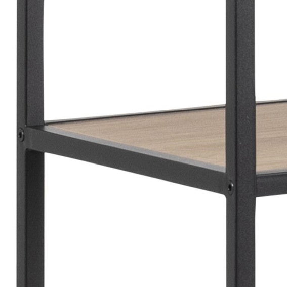 Regał Seaford XIV 35x135x185 Dąb/Czarny