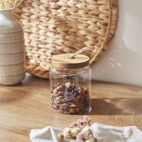 Słoik Szklany z Pokrywką z Akacji 13cm