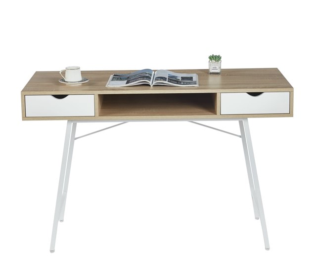 Biurko B18-FX Dąb Sonoma/Biały