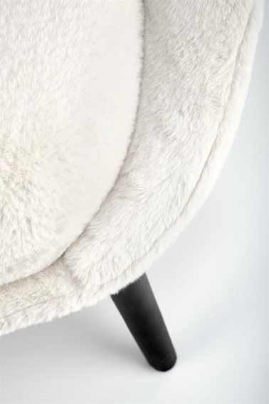 Fotel Wypoczynkowy MERRY Czarny/Kremowy