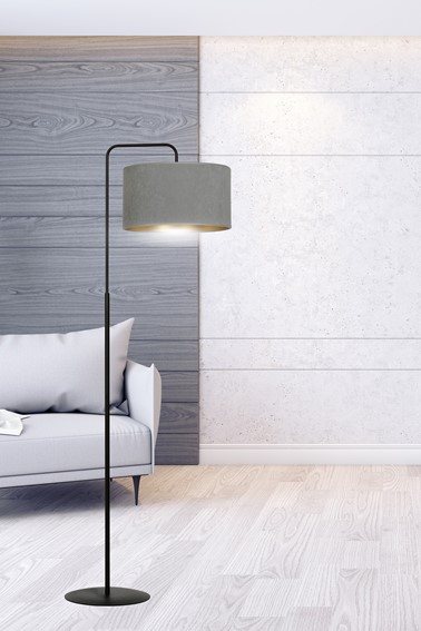Lampa Podłogowa HILDE LP1 Czarny/Szary