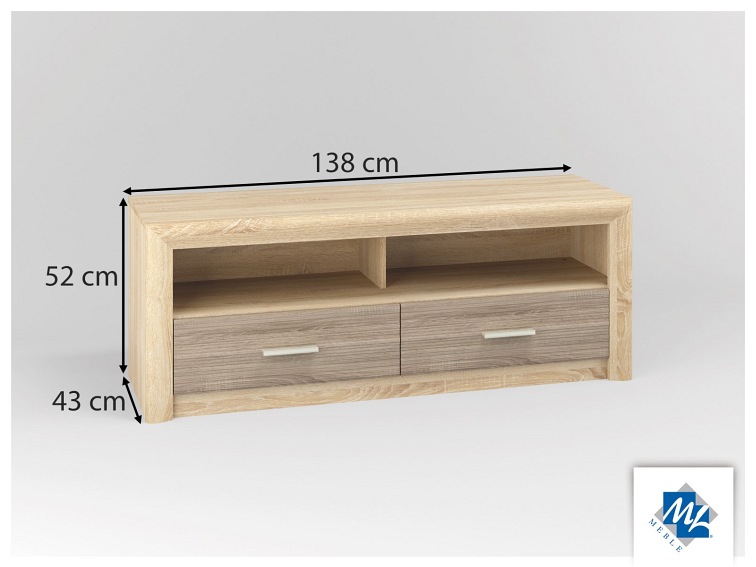 Szafka RTV CASTEL 13 Sonoma/Truflowy