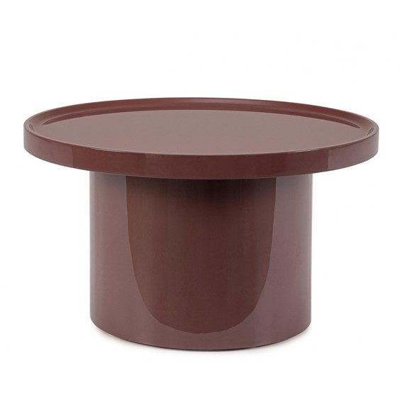 Stolik Kawowy OTILIA Fi70cm Czerwony