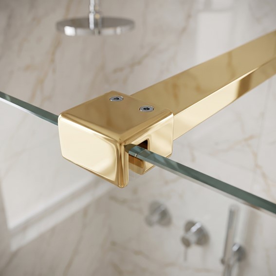 Ramię Do Szyby Prysznicowej 150cm Złoty
