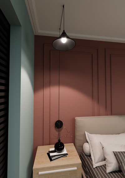 Lampa Wisząca ABRAMO 1 Czarny