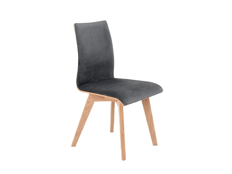 Krzesło Roen 49x45x90 Szary Bez/Naturalny