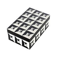 Pojemnik na Biżuterię LICIA S Biały/Czarny