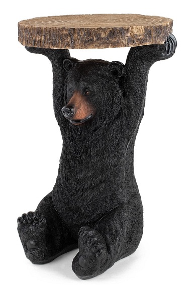 Stolik BEAR Czarny/Drewniany