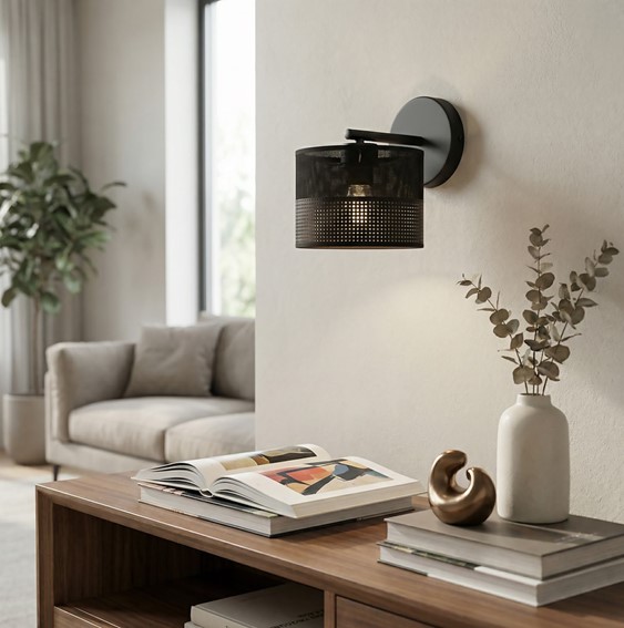 Kinkiet KARBON K1 Czarny