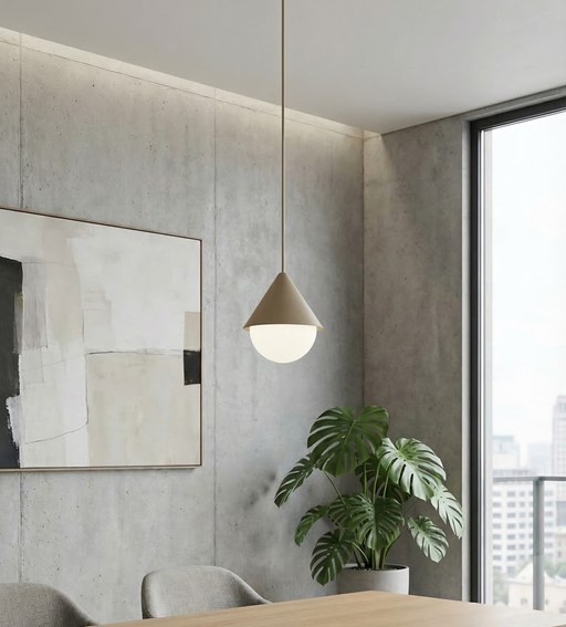 Lampa Wisząca GIRO 1 Czarny/Beżowy