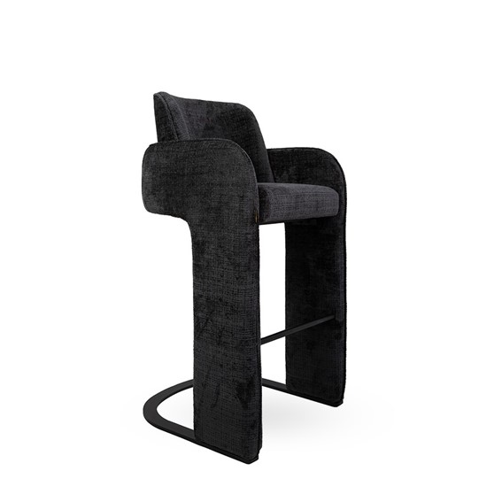 Krzesło Barowe BORA Czarny