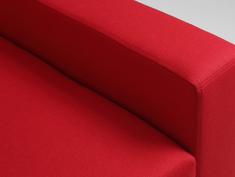 Narożnik Rozkładany Lozier L 231x164 Krwista Czerwień/Orzech