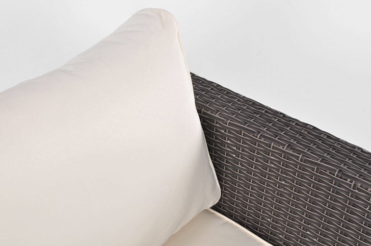 Fotel Ogrodowy MALAGA z Technorattanu Brązowy/Beżowy