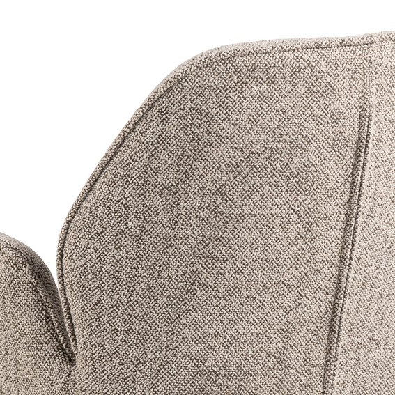 Krzesło Obrotowe z Podłokietnikami AURA Monza Beżowy