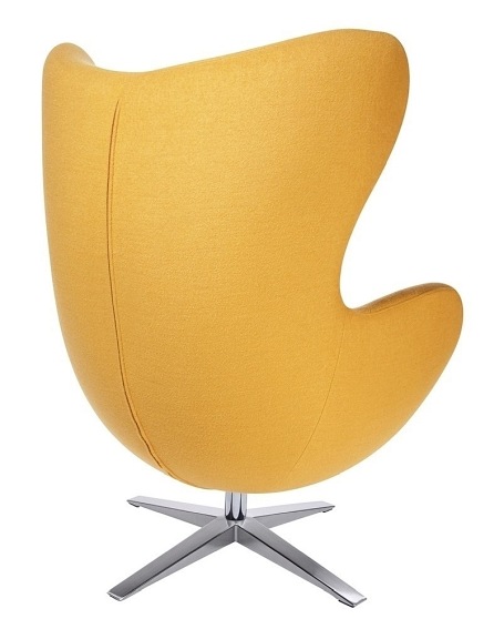 Fotel EGG Szeroki Musztardowy