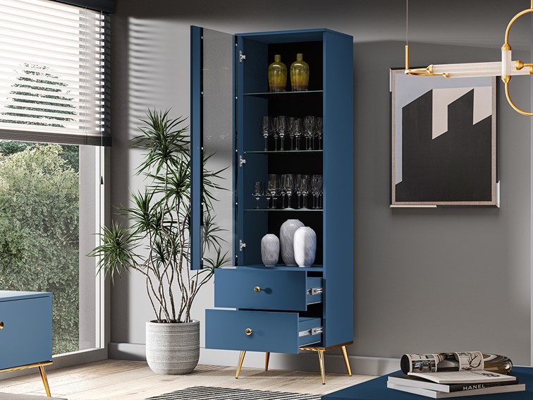 Witryna MARINE 01 Błękit Ciemny 1D2S