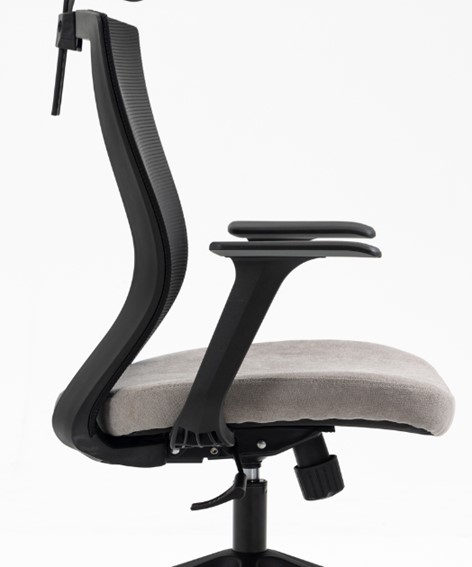 Fotel Obrotowy Q-328H Czarny/Szary