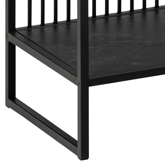 Regał STRINGTON Niski Czarny