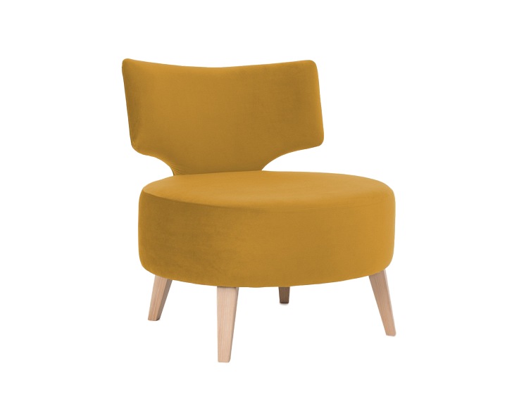 Fotel Flippin 75x60x75 Marakuja/Naturalny