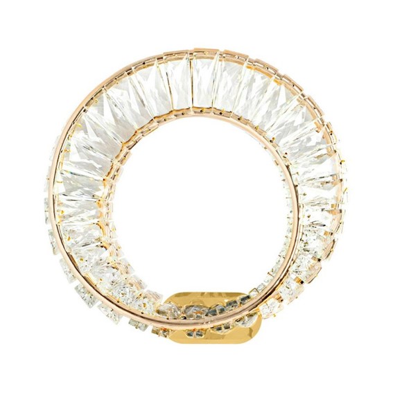 Lampa Ścienna WAVE Złoty/Transparentny