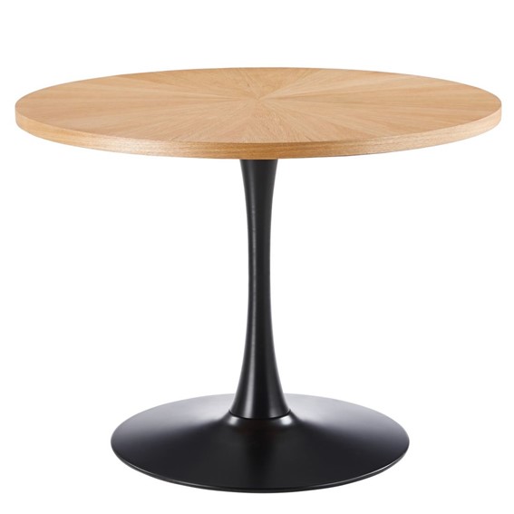 Stół ST33-FX fi100 Dąb Naturalny/Czarny