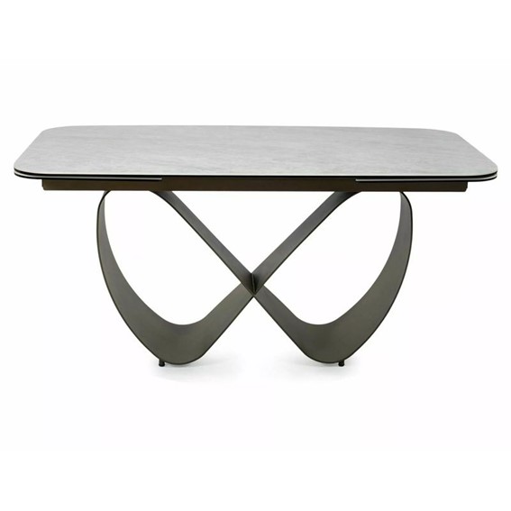 Stół Rozkładany INFINITY Ceramic (240-160)x95cm Beż Mat/Miedziany