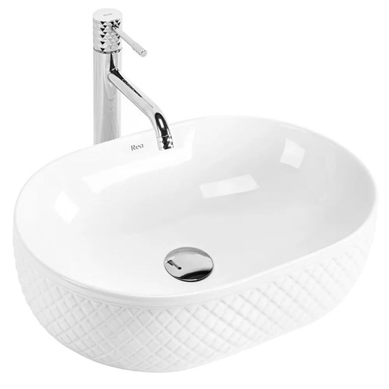 Umywalka Nablatowa OKTAWIA Biały