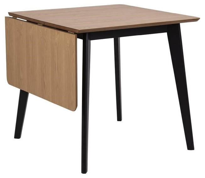 Stół Rozkładany Roxby 80x120 Naturalny/Czarny