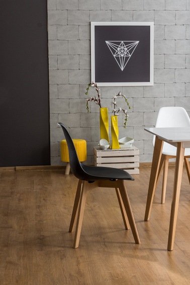 Krzesło MORIS Buk/Jasny Szary