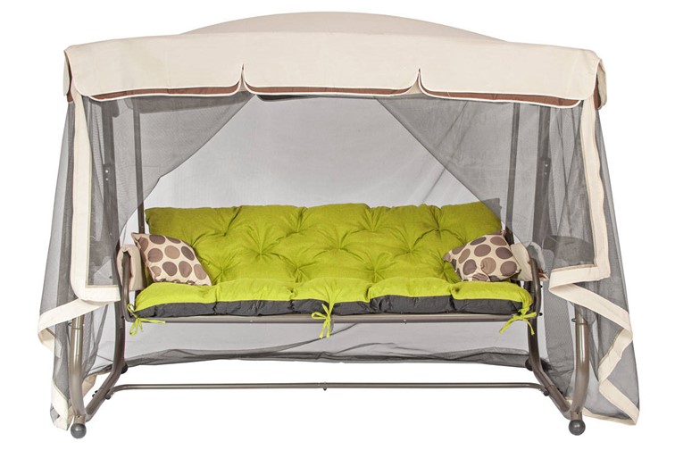 Huśtawka Ogrodowa BALANCE Brązowy/Limonkowy