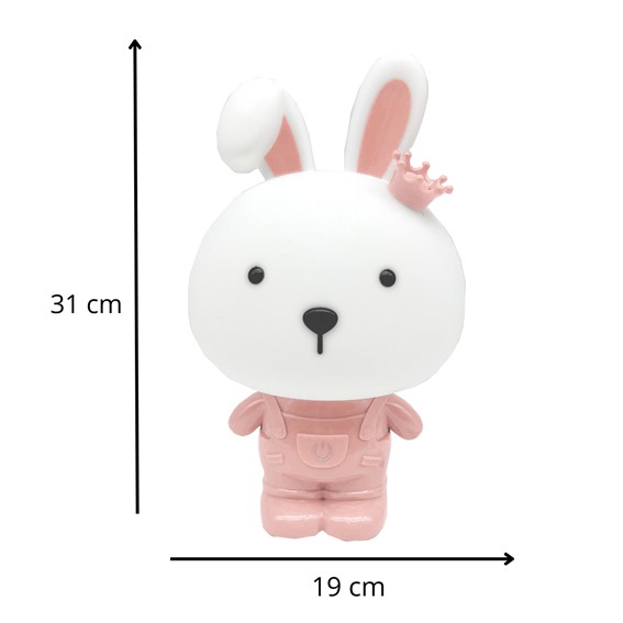 Lampka Dekoracyjna Króliczek LED Różowy