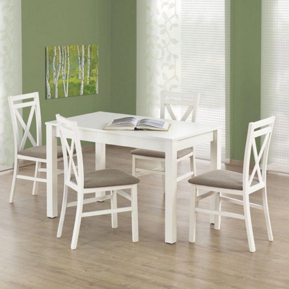 Stół Rozkładany MAURYCY (120-160)x75 Biały