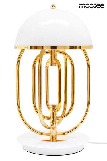 Lampa Stołowa BOTTEGA Złoty/Biały