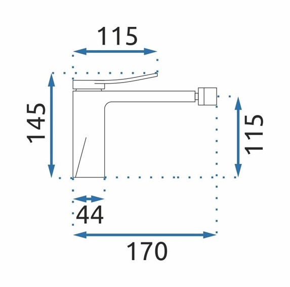 Bateria Bidetowa SOUL Złoty