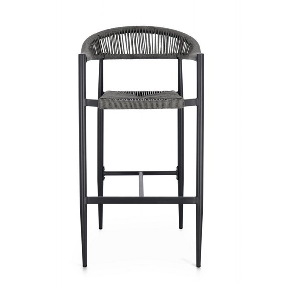 Krzesło Barowe Ogrodowe JANDIA Szary