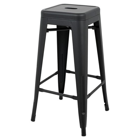 Krzesło Barowe TOWER 76 PARIS Czarny