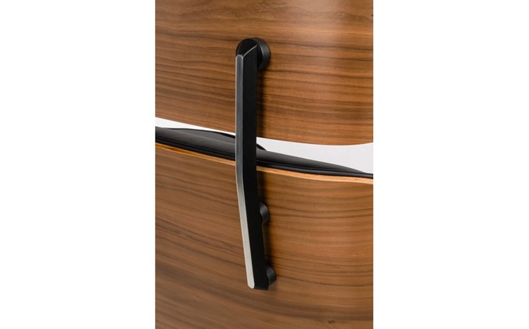 Fotel Biurowy LOUNGE GUBERNATOR BIG XL Czarny/Orzech