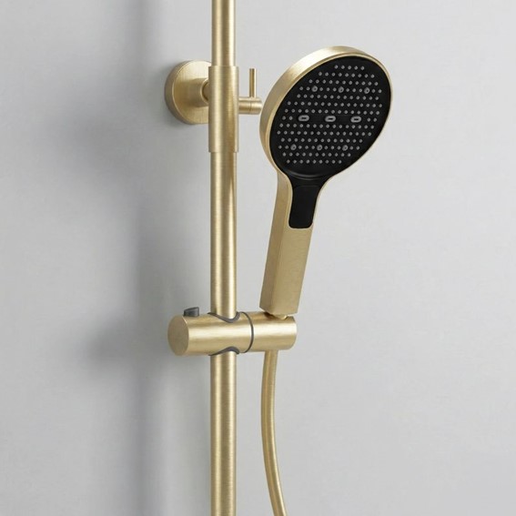 Zestaw Prysznicowy FAREL Złoty Szczotkowany